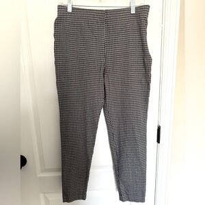 THE LOFT BLACK AND WHITE WORK PANTS